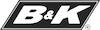 b&k logo black and white